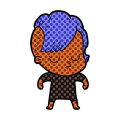 cartoon woman