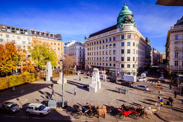 Albertinaplatz bzw. Helmut Zilk Platz in Wien
