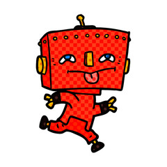 cartoon robot