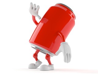 Naklejka premium Soda character