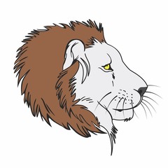 LION HEAD VECTOR ILLUSTRATION