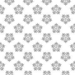 Gray seamless pattern on white background