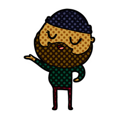 cartoon man with beard