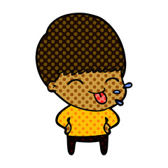 funny cartoon boy