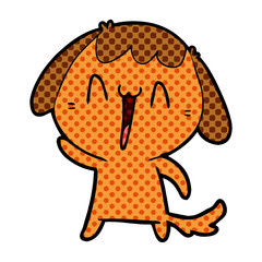 cartoon laughing dog