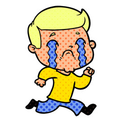 cartoon man crying