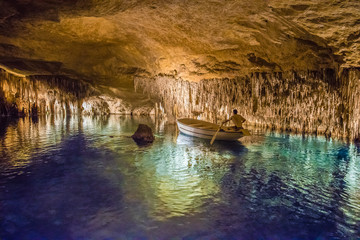 Cuevas del Drach on Majorca Island, Spain - obrazy, fototapety, plakaty