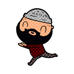 cartoon bearded man