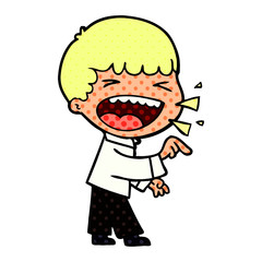cartoon laughing man