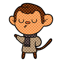 Fototapeta premium cartoon monkey