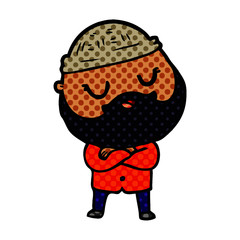cartoon man with beard