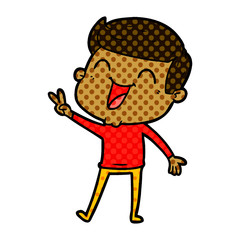 cartoon man laughing