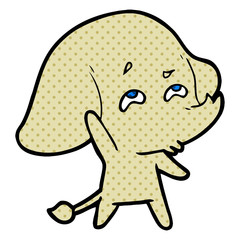 Fototapeta premium cartoon elephant remembering