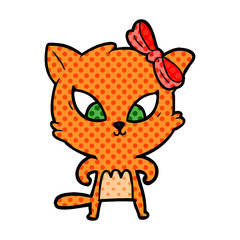 Obraz premium cartoon cat