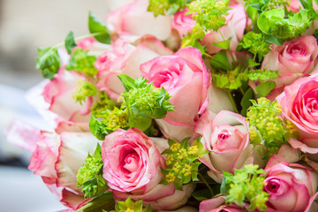 pink rose wedding bloom bouquet