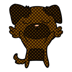 cute cartoon dog
