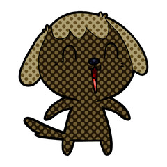 Fototapeta premium cute cartoon dog