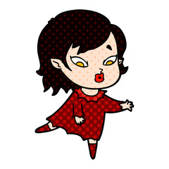 cute cartoon vampire girl