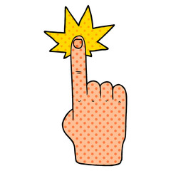 cartoon pointing hand