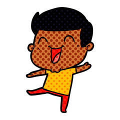 cartoon man laughing