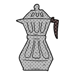 cartoon espresso pot