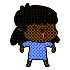 cartoon woman