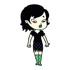 cute cartoon vampire girl