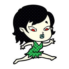 cute cartoon vampire girl