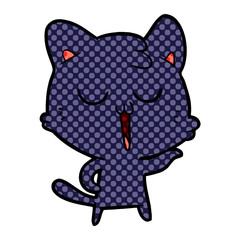 cartoon cat singing