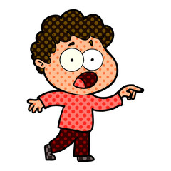 cartoon man gasping in surprise