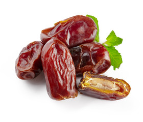 date fruit isolated on white