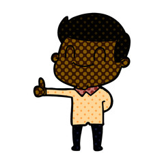 cartoon friendly man