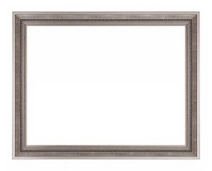 Fototapeta premium Silver frame for paintings, mirrors or photos