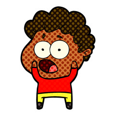 cartoon man gasping in surprise