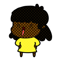 cartoon woman