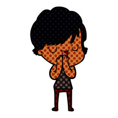 cartoon woman talking