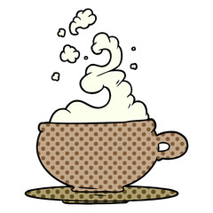 hot cup of tea cartoon