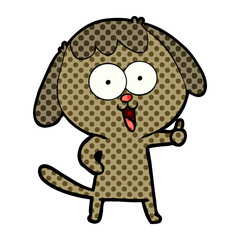 cute cartoon dog