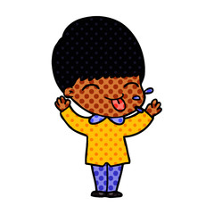 cartoon funny boy