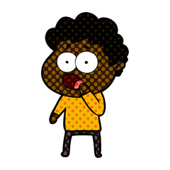 cartoon man gasping in surprise