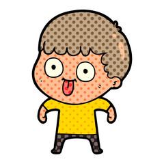 Obraz premium cartoon man staring