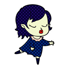 cute cartoon vampire girl