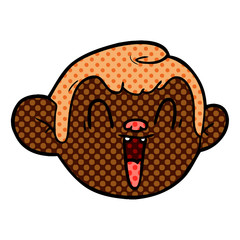 cartoon monkey face
