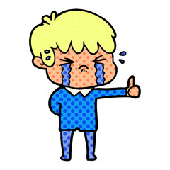 cartoon boy crying