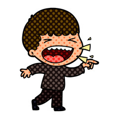 cartoon laughing man