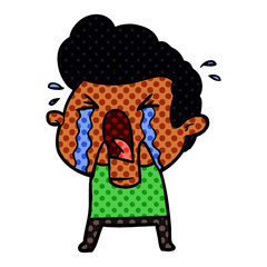 cartoon crying man