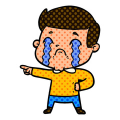 cartoon man crying