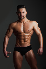 Obraz premium Man with muscular body and torso.
