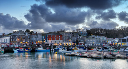 Fototapeta na wymiar Padstow in north Cornwall in the south west of England