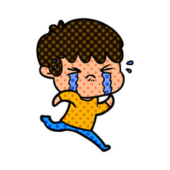cartoon boy crying